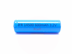 Akku 14500 LiFePo4 AA 3,2V 600mA f. Solar