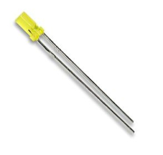 LED 3mm gelb V323P flach LEUCHTDIODE