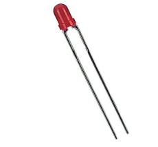 LED 3mm rot Niedrigstrom Ub 1.75-2.2V 2mA