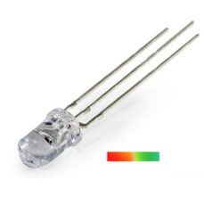 LED 5mm rot/grün 3pol. DUO gem. Kathode (-)