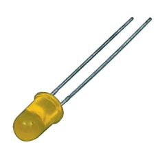 LED 5mm gelb Niedrigstrom2mA VF 2.1V L-53LYD