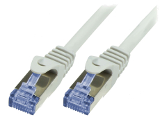 Patchkabel 0,5m CAT6a S/FTP geschirmt grau