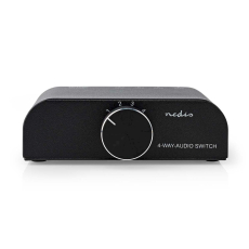 Audioumschaltbox Audio 3x Cynch + 1x Klinke 3,5mm