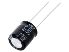 10uF/250V 125° Ø10x12mm radial ELKO