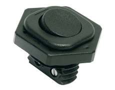 Wippschalter 1pollig rund 22mm schwarz schraubbar