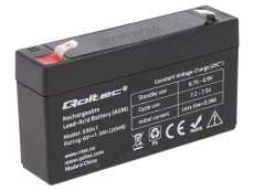 Akku Bleigel 6V 1,3Ah 97x24x52mm QOLTEC