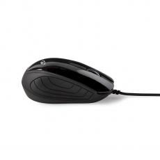 Maus mit Kabel Desktop 3 Tasten Schwarz