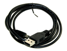 USB2.0-A  Stecker USB2.0  auf   Mini-USB-B Stecker    1,2m Kabel    5polig