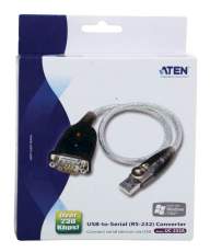 USB 2.0 -> seriell Adapter, USB Stecker Typ A auf 9poligen  DSub Stecker