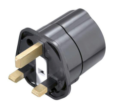 Reisestecker für United Kingdom Schuko mit Erdung und 13A Sicherung