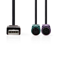 USB Adapter USB-A/2x PS2 fr Maus und Tastatur
