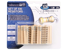 Widerstandssortiment E12-Reihe 1/4Watt 610 Stü