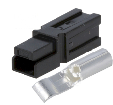 Leistungssteckverbinder 1pol. anreihbar 30A schwarz TE Connectivity 1445957-2