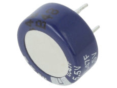 0,47F 5,5V Goldcap Ø13.5x6.5mm ESR50E