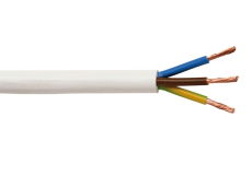 Mantelleitung 3x1,5mm² flexibel weiß (Meterware)