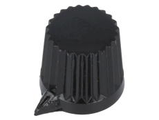 Drehknopf Ø11.4x10.5mm 4mm Achse schwarz