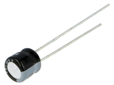 10uF/35V 105° radial 5x7mm ELKO