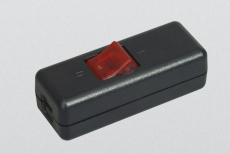 Zwischenschalter für Kabel 230V/16A 2polig beleuchtet