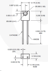 QEE113 940nm If 100mA 7,5mW IR-Diode abgewinkelt