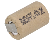 Akku 4/5SC 1,2A 2000mAH Ni-MH Ø22x34mm 