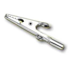 Krokoklemme 4mm Buchse blank