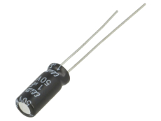 1uF/50V radial 5x11mm ELKO 105°