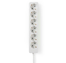 Steckdosenleiste 6-fach ohne Schalter 1,5m Kabel