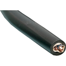 Mantelleitung 3x1,5mm steife Adern Erdkabel schwarz (Meterware)