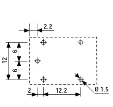 Relais 3VDC  1xUM  10A/250V    5pin    Type 36.11.9.003.4011