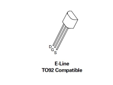 BS250 P-FET 45V 0,23A 0,7W TO-92 logig
