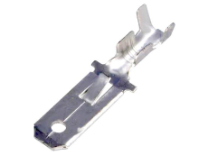FLACHSTECKER Fast-on 6.3mm blank 0.5...2mm2 mit Rastnase