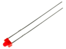 LED 1.8mm rot diffus Ub 2.3V LEUCHTDIODE