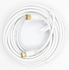 Sat Anschlußkabel 2xF-Stecker 10m weiß