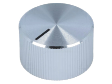 Drehknopf 22,7x13mm 6mm Achse Alu mit Strich