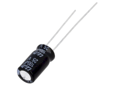 100uF/25V radial 6,3x11mm ELKO 105°C