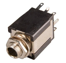 KLINKENBUCHSE 6.3mm Stereo lötbar +2Öffner