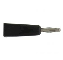 Bananenstecker 2mm schwarz isoliert
