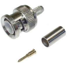 BNC-STECKER Crimpbar für RG58