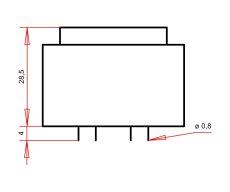 Print-Trafo  2x  9V/230V  3,6VA