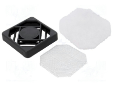 Lüfterfilter 60x60mm mit Gitter mit Wechselfilter
