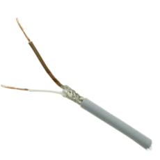 GESCHIRMTES KABEL 2x0.14 grau rund DM2,9mm