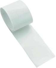 Schrumpfschlauch 79mm - 39.5mm 127mm flach weiß /Meter -20°C bis 85°C
