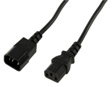 Netzkabel 2m Kaltgeräte Stecker - Kupplung