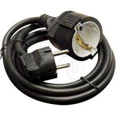 Netzkabelverlängerung 3mStecker Kupplung 3x1,5mm