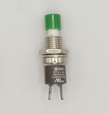 Taster grün ein(aus) 250VAC/1,5A Einbau DM7mm