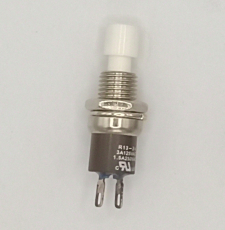 Taster weiß ein(aus) 250VAC/1,5A Einbau DM7mm