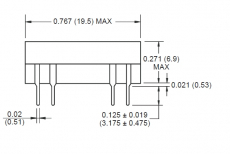 Relais 5VDC 1xEin DIL 0,5A max.150VDC 10W