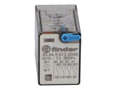 Relais    12VDC        4xUm    7A/250V    14pin    Finder    5534