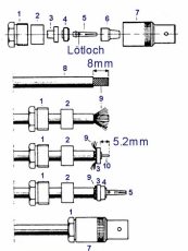 BNC-Kupplung RG58 lötbar