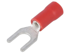 Gabelkabelschuhe M4 rot 0.5...1mm isoliert